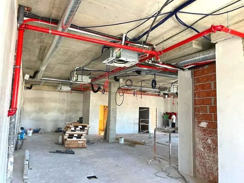 Instalação de Colunas de Água